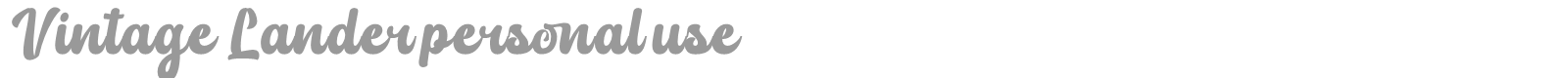Vintage Lander font preview